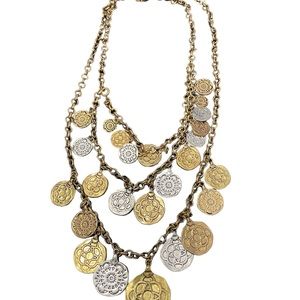 CAbi Gold and Silver Multi-Layered Necklace